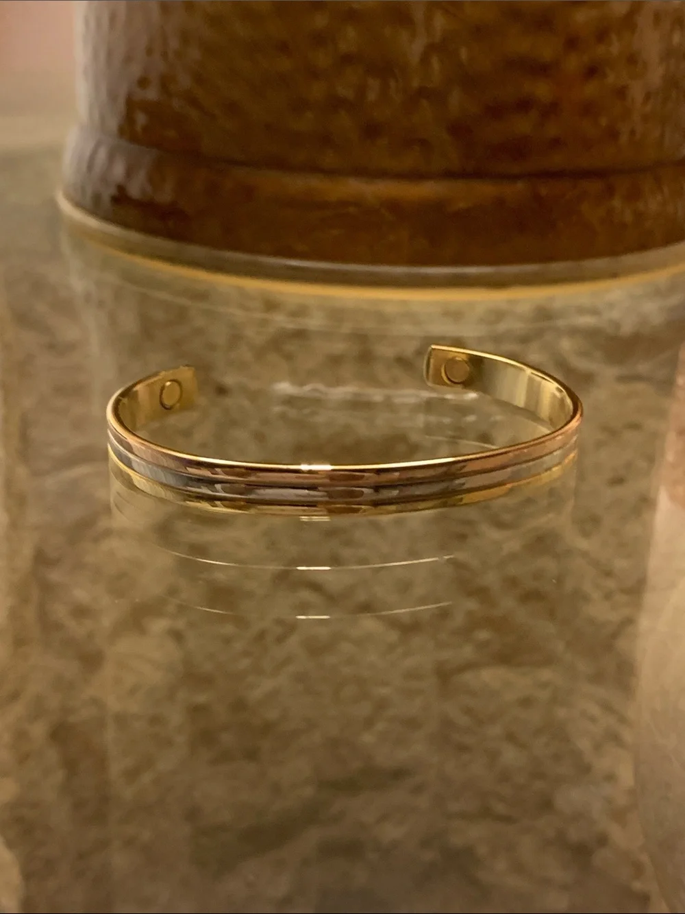 Classic Tricolor Magnetic Cuff Bracelet